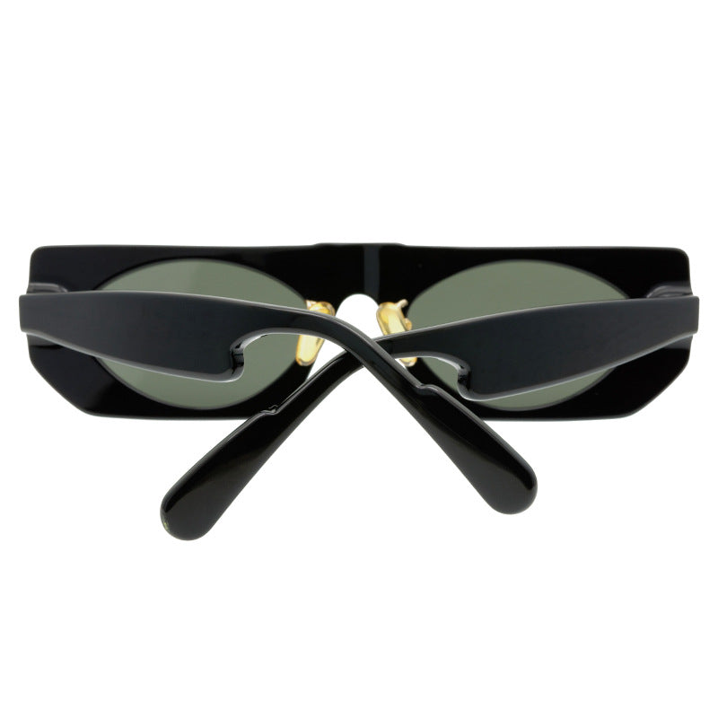 Fashion Avant-Garde Sun Glasses Women'S All-Match Glasses Glasses Ins Senior Hong Kong Style Retro Men'S Sunglasses Trendy Glasses Glasses - eyeshions